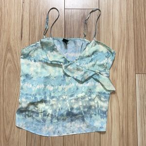 Wild Fable Green and Blue Tie Dyed Blouse TBD F